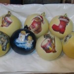 New Year's decoupage: making Christmas decorations