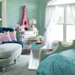 Turquoise children's room for girls