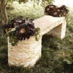 Stone benches for the garden.