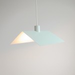 Creative white lamp with a roof