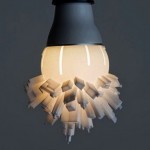 Creative lamp with the city