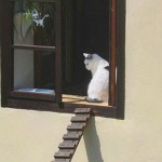 Stairway to escape cats
