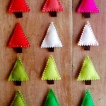Homemade Christmas ornaments made ​​of felt