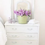 White chest of drawers in the interior