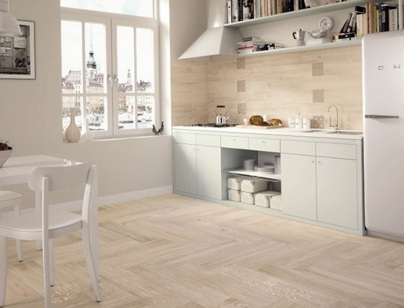 3-wood tile in the kitchen
