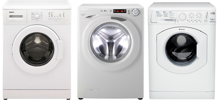 Beko Candy Hotpoint Spin Washing Machines in White
